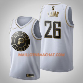 Maillot NBA Indiana Pacers Jeremy Lamb 26 Nike 2019-20 Blanc Golden Edition Swingman - Homme